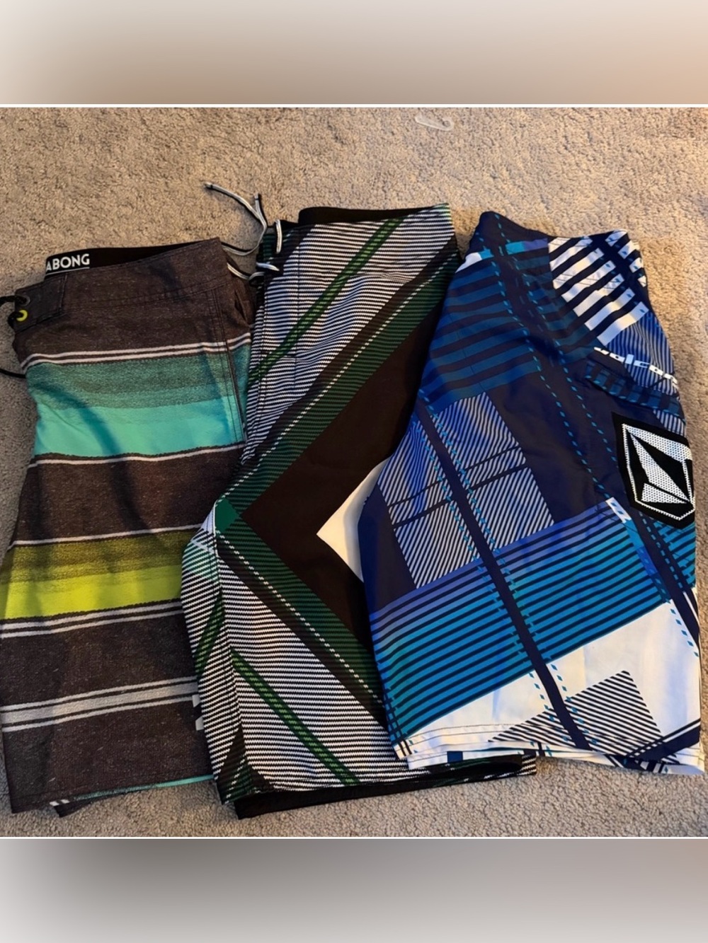 Men’s swim trunks. All 3 sold together